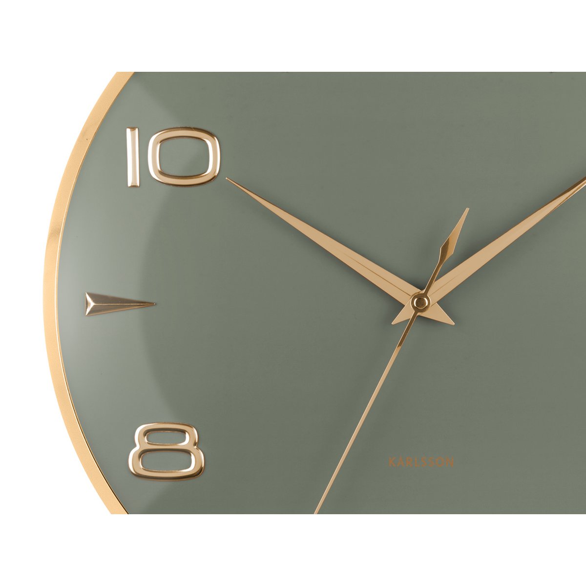 Reloj de pared Sienna Glow verde