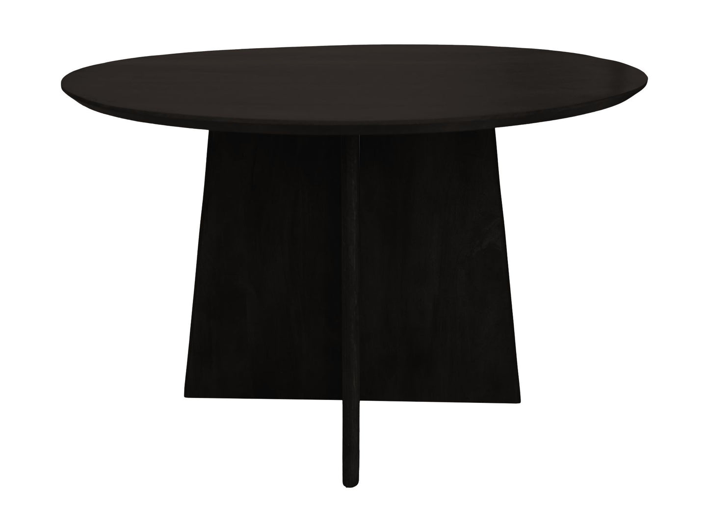 Mesa de comedor redonda - ø140x77 - Negro - Mangowood