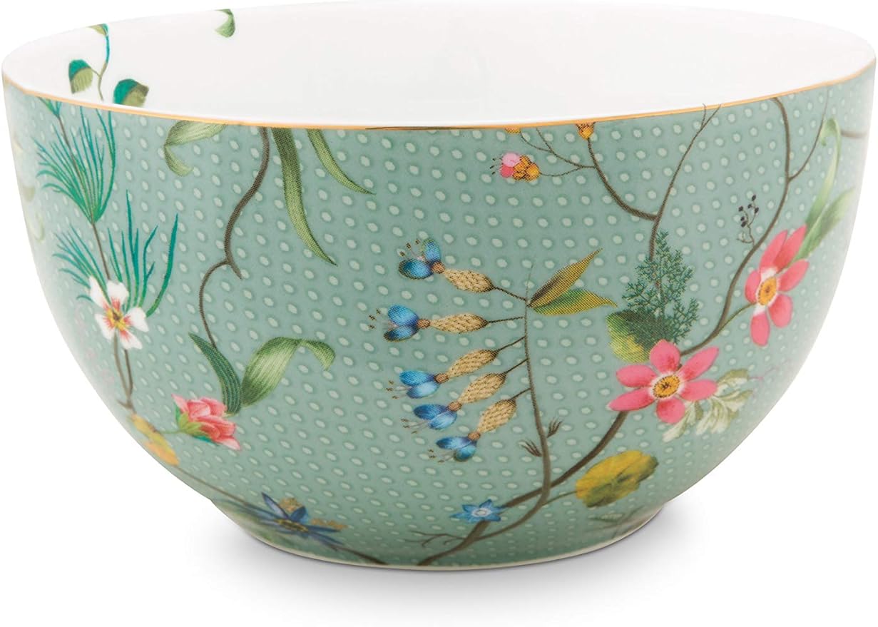 Bowl Jolie Flowers Blue 12cm