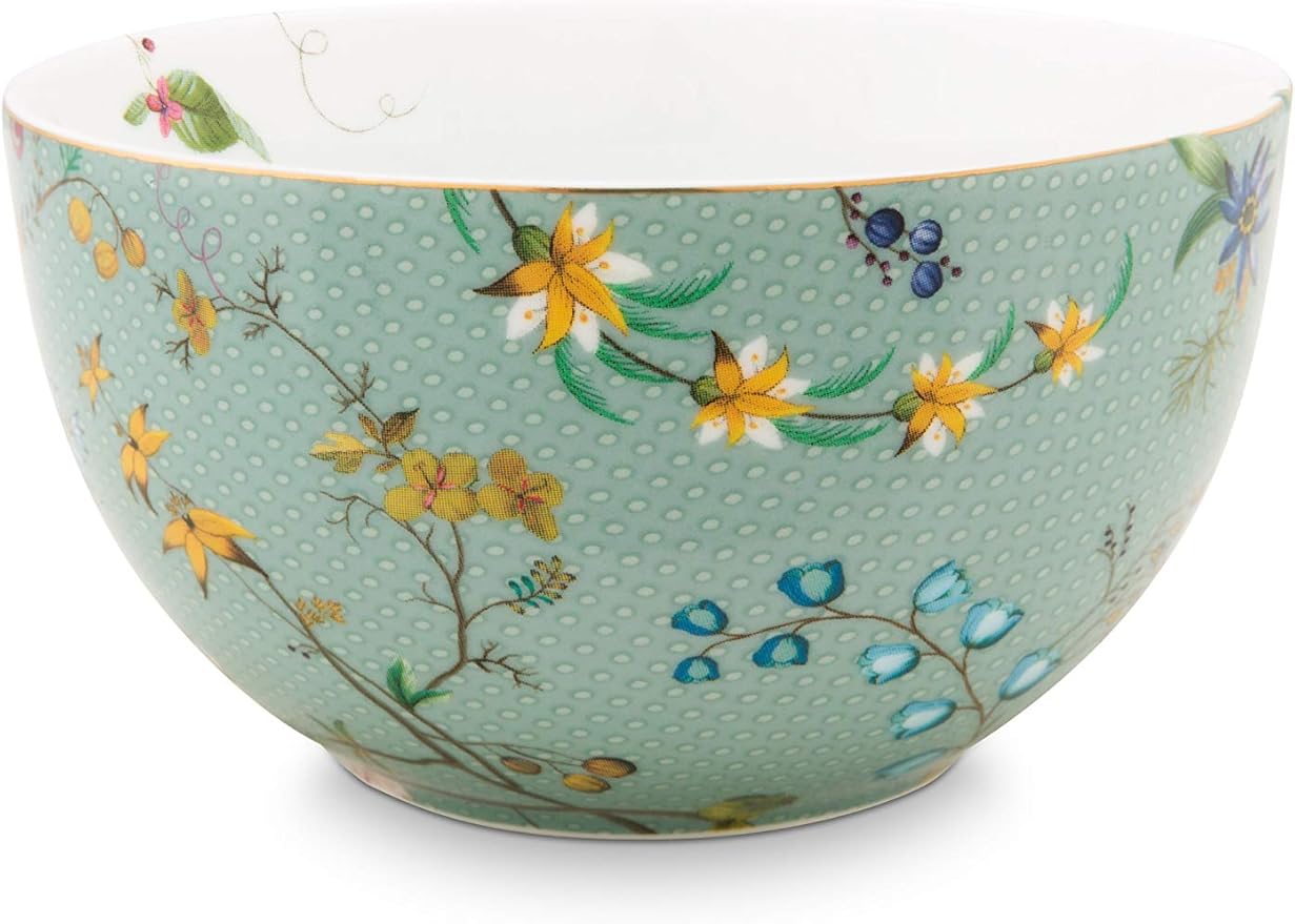 Bowl Jolie Flowers Blue 12cm