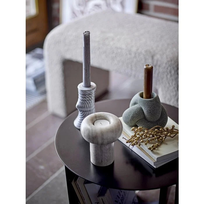 CANDELABRO, verde, gres