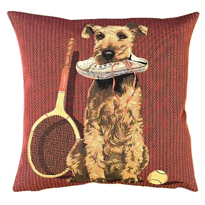 almohada de tenis terrier
