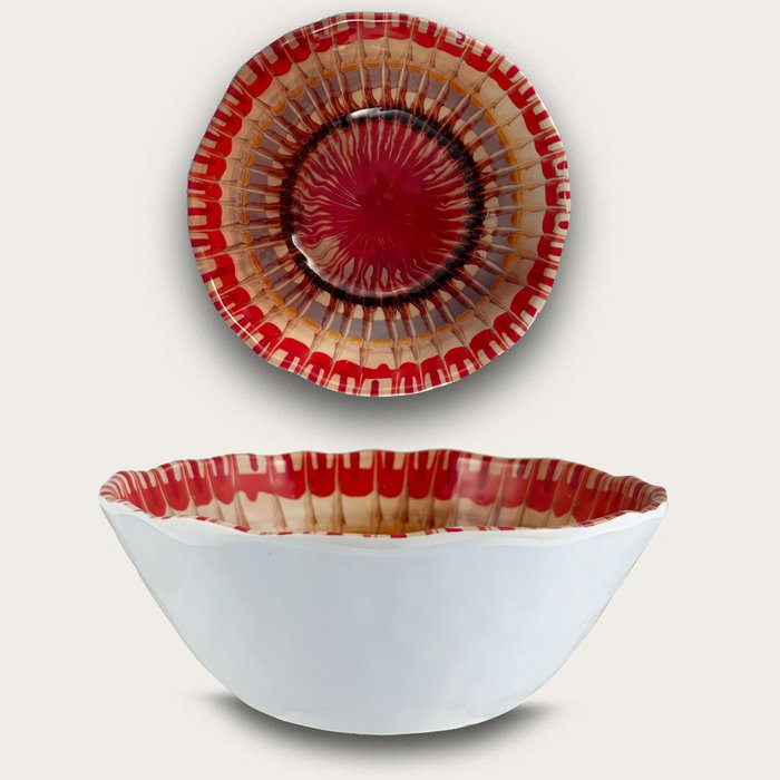Arca APULIA RAGGIO Melamine Kom 28x10cm, rood