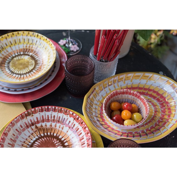 Arca APULIA RAGGIO Melamine Kom 28x10cm, rood