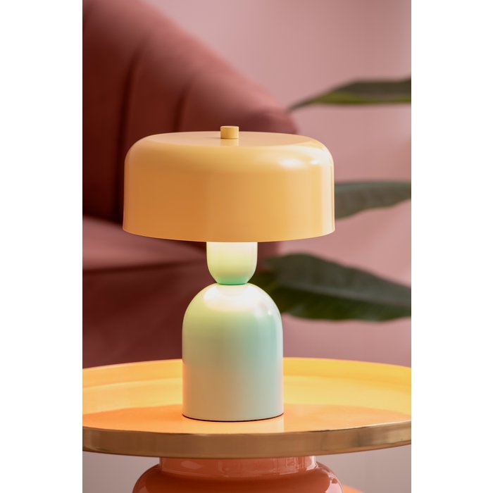 Lámpara de Mesa Doble Funky amarilla
