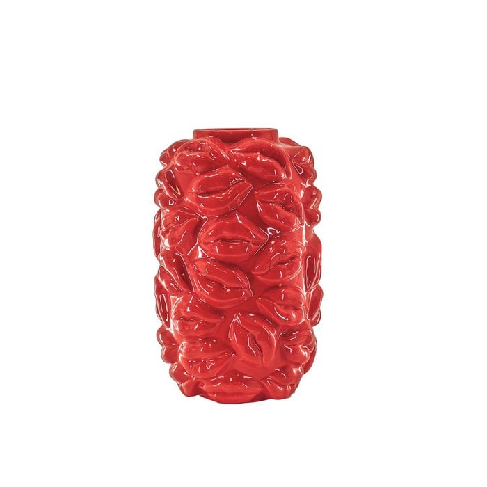 Jarrón - Besos - Cerámica - Rojo