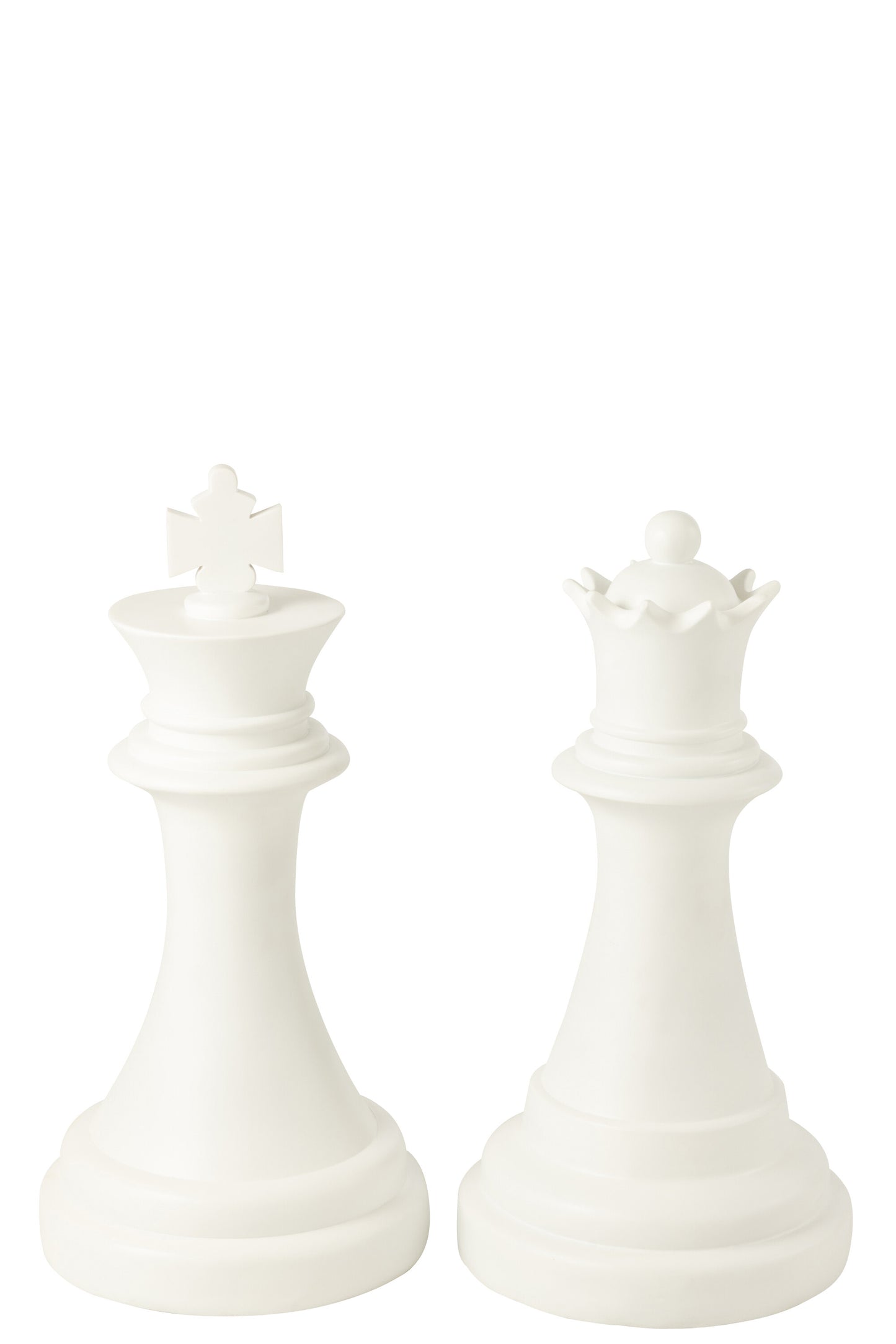 Pieza De Ajedrez Reina Poliresina Blanco (55332)