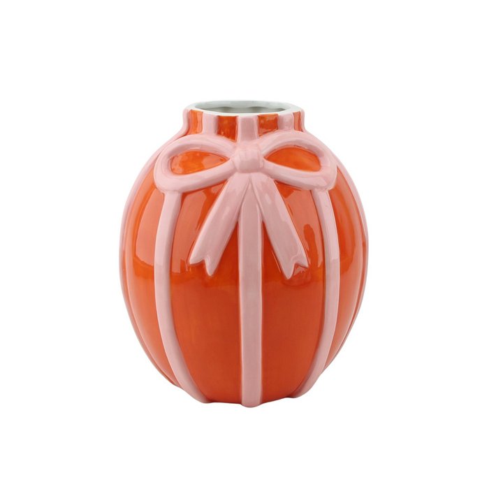 Jarrón - de flores - Naranja/Pink -