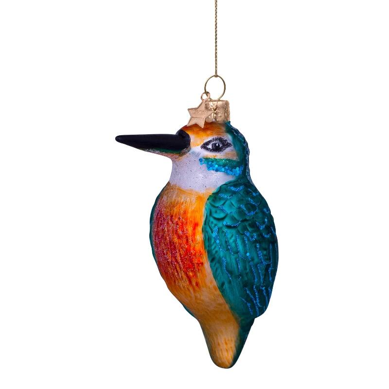 Adorno de vidrio azul naranja martinfisher