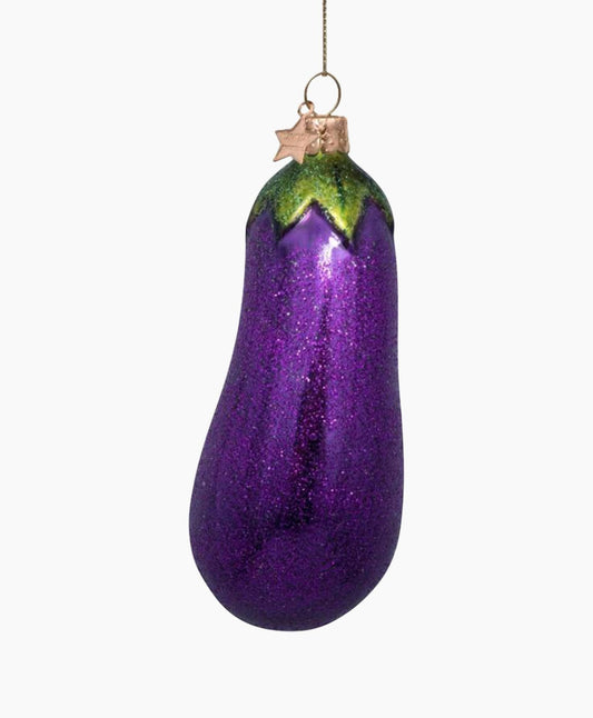 Adorno Vidrio Púrpura Berenjena Púrpura