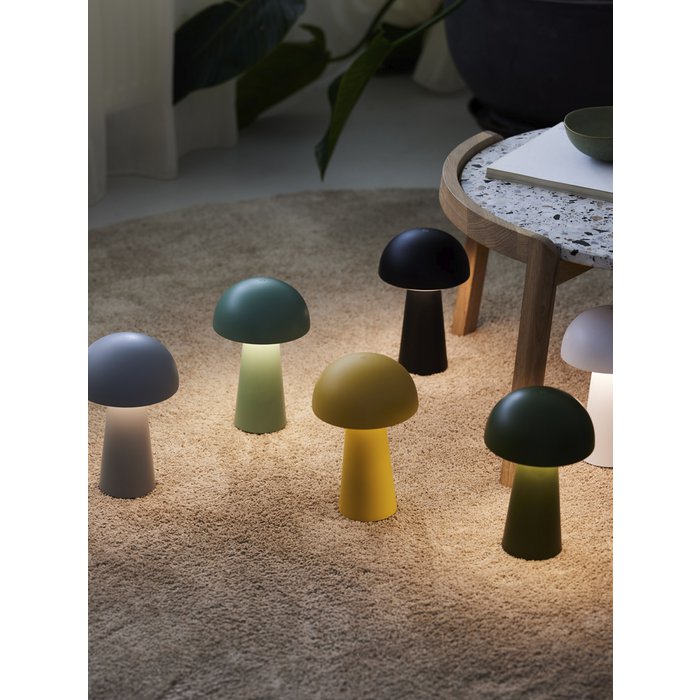 LAMPARA DE MESA AMARILLA