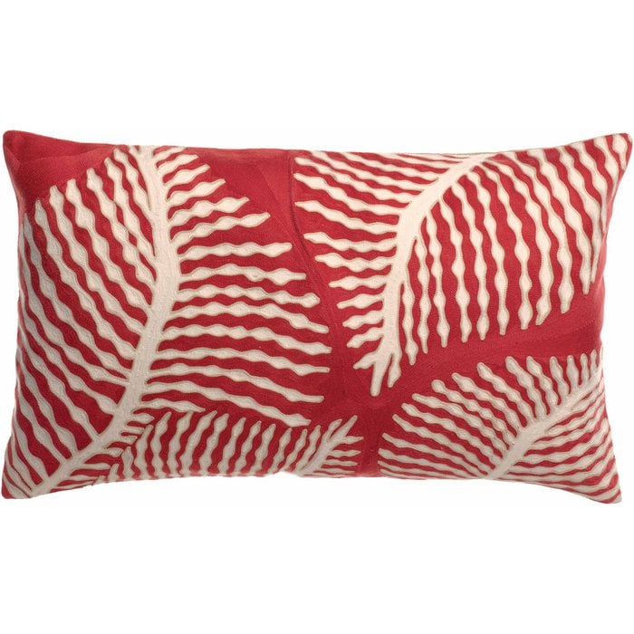 Flora Papaya Borded Cushion 40 x 65
