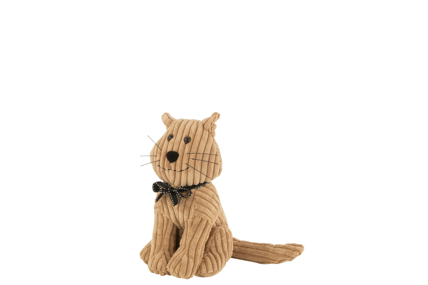Tope De Puerta Gato Rayas Textil Caramelo (38693)