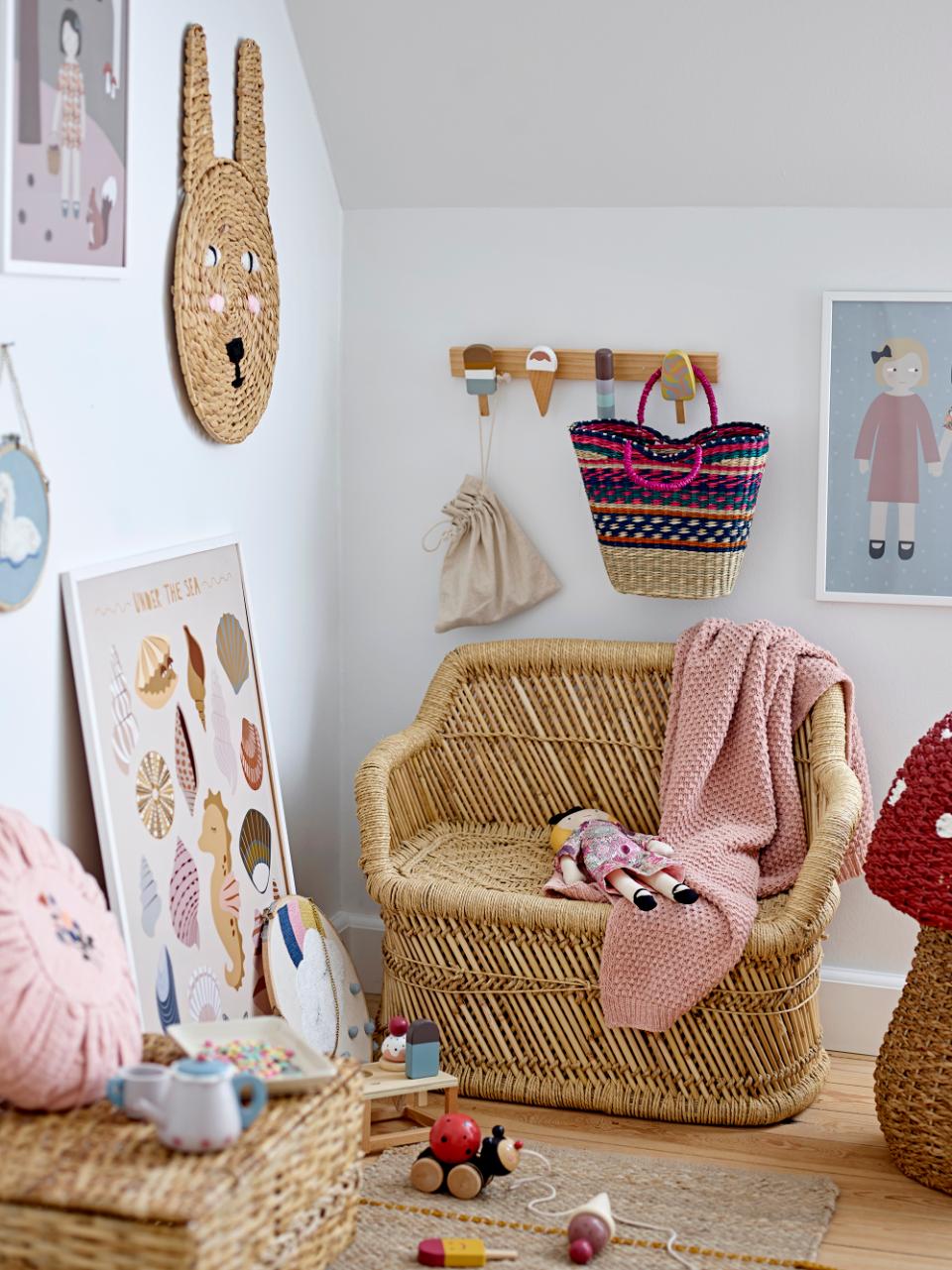 Perchero Zyon, marrón,