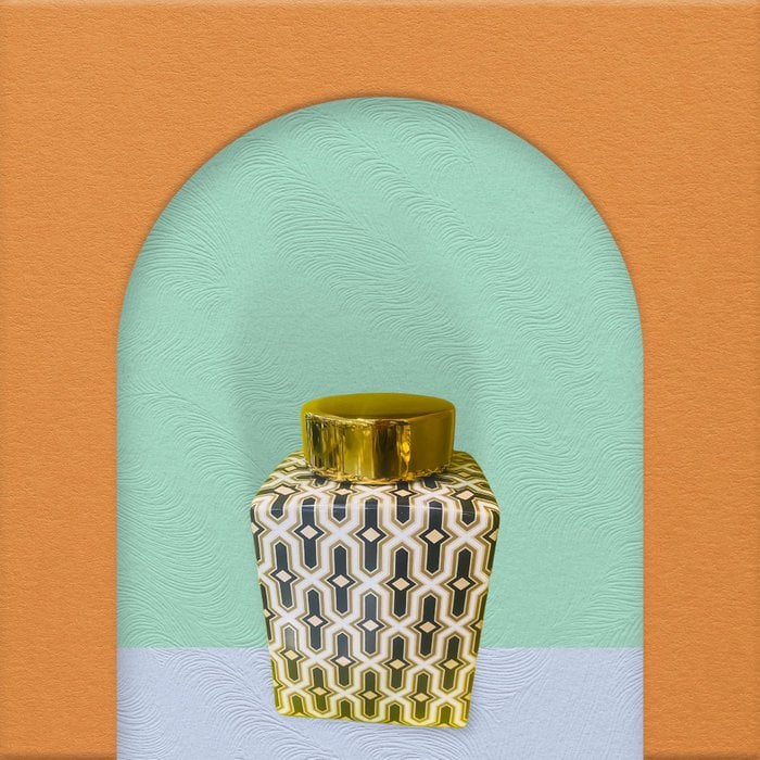 Tarro dorado negro