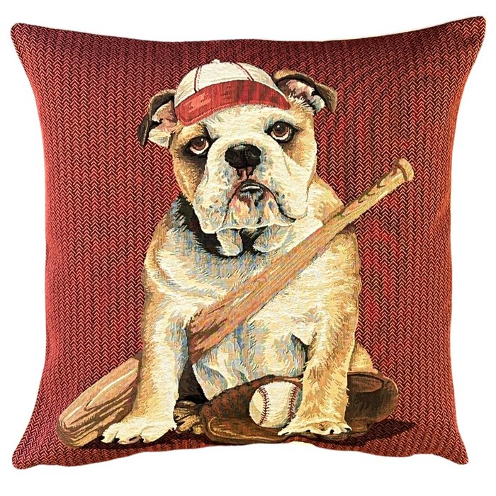 Cubierta de almohada de béisbol bulldog
