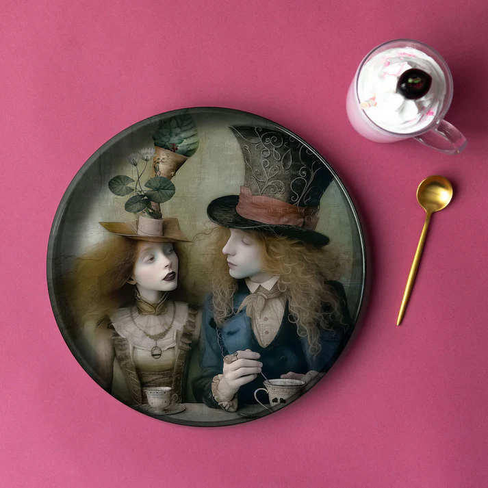 Metal Tray - Alisa - Alice and the Hatter - 30 cm