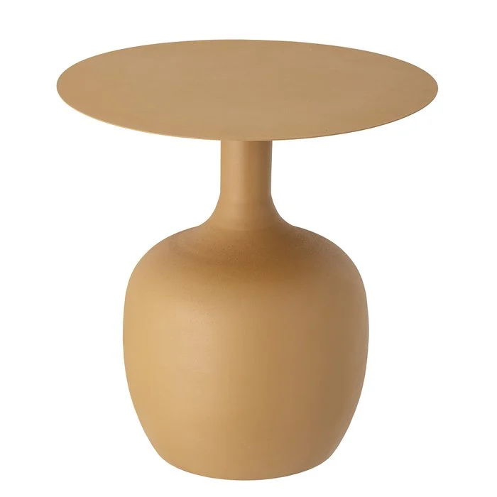 Mesa auxiliar Ayah, amarillo, metal