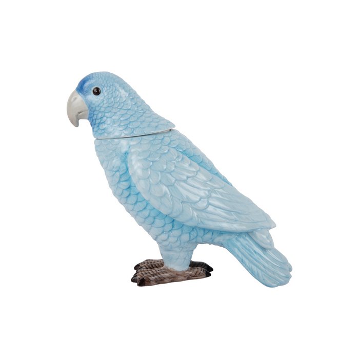 Tarro de almacenamiento pájaro azul