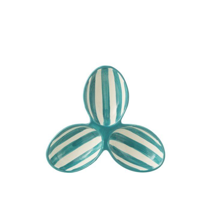J -Line Scale Granada Stripes Clover - Cerámica - White/Aqua