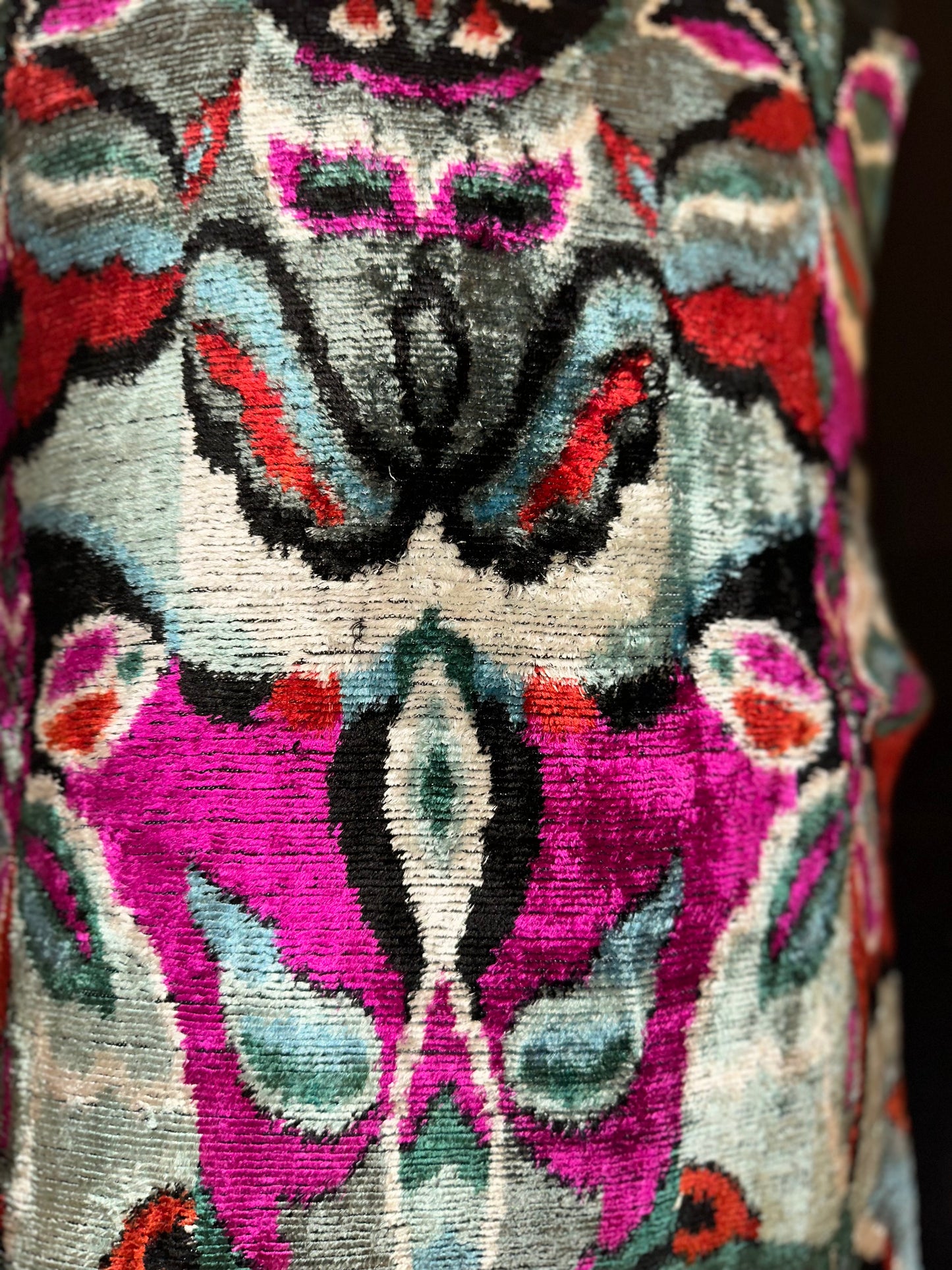Cojín terciopelo MULTICOLOR