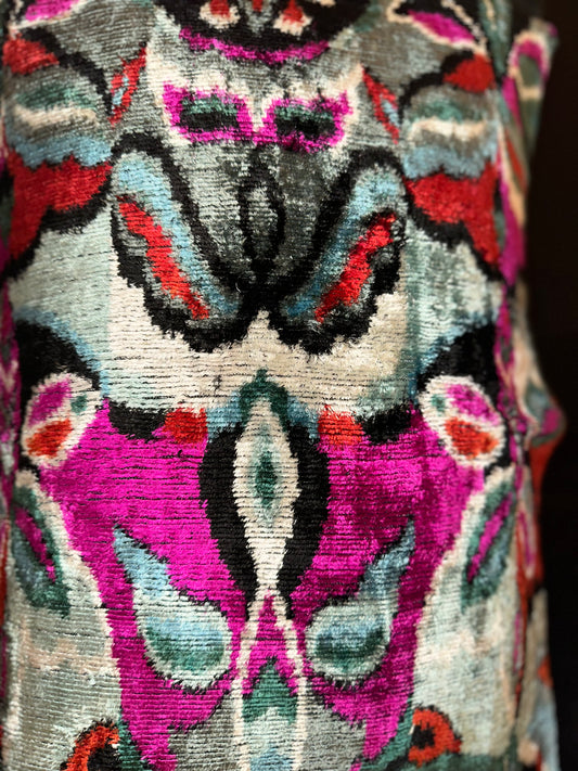 Cojín terciopelo MULTICOLOR