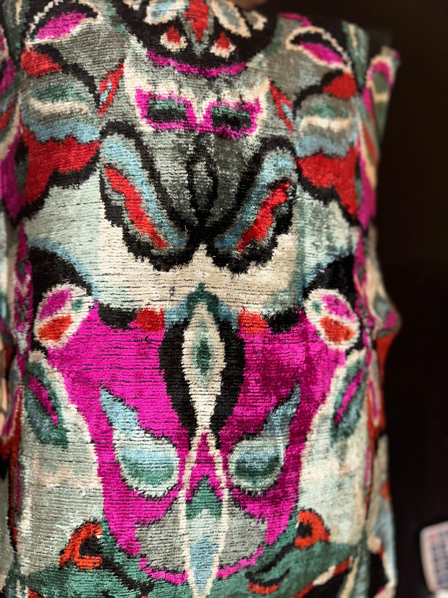 Cojín terciopelo MULTICOLOR