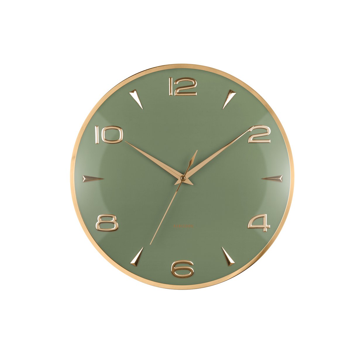 Reloj de pared Sienna Glow verde