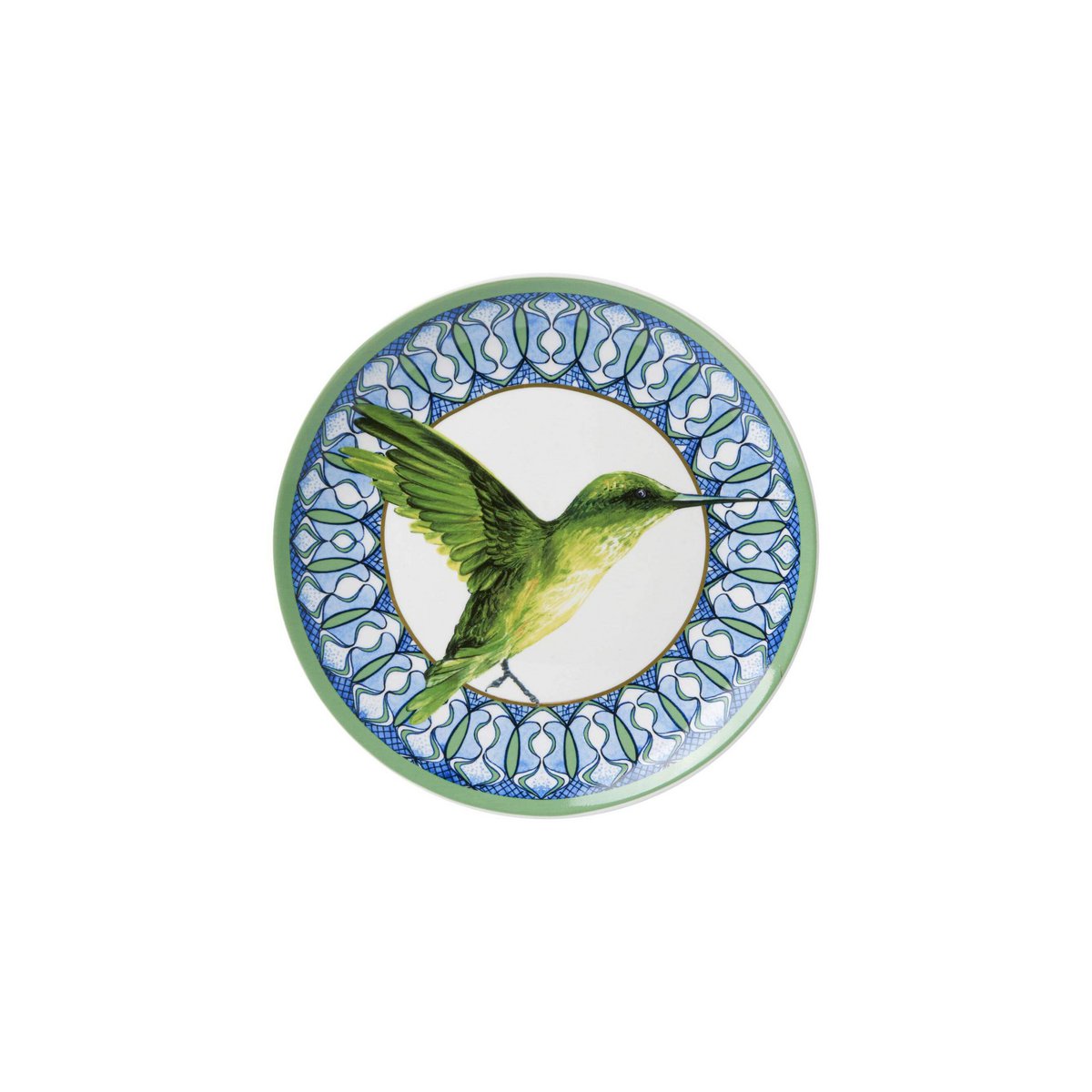 Plato Mandala colibrí