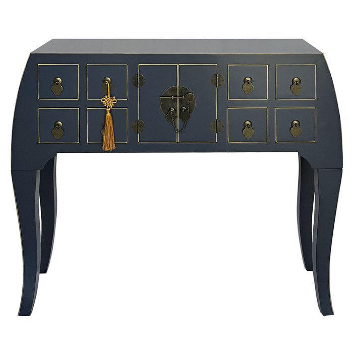 CONSOLA ABETO MDF 98X26X80 ORIENTAL AZUL MB208298