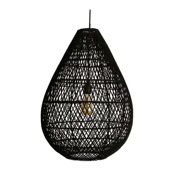 Lampara colgante Maze gota negra