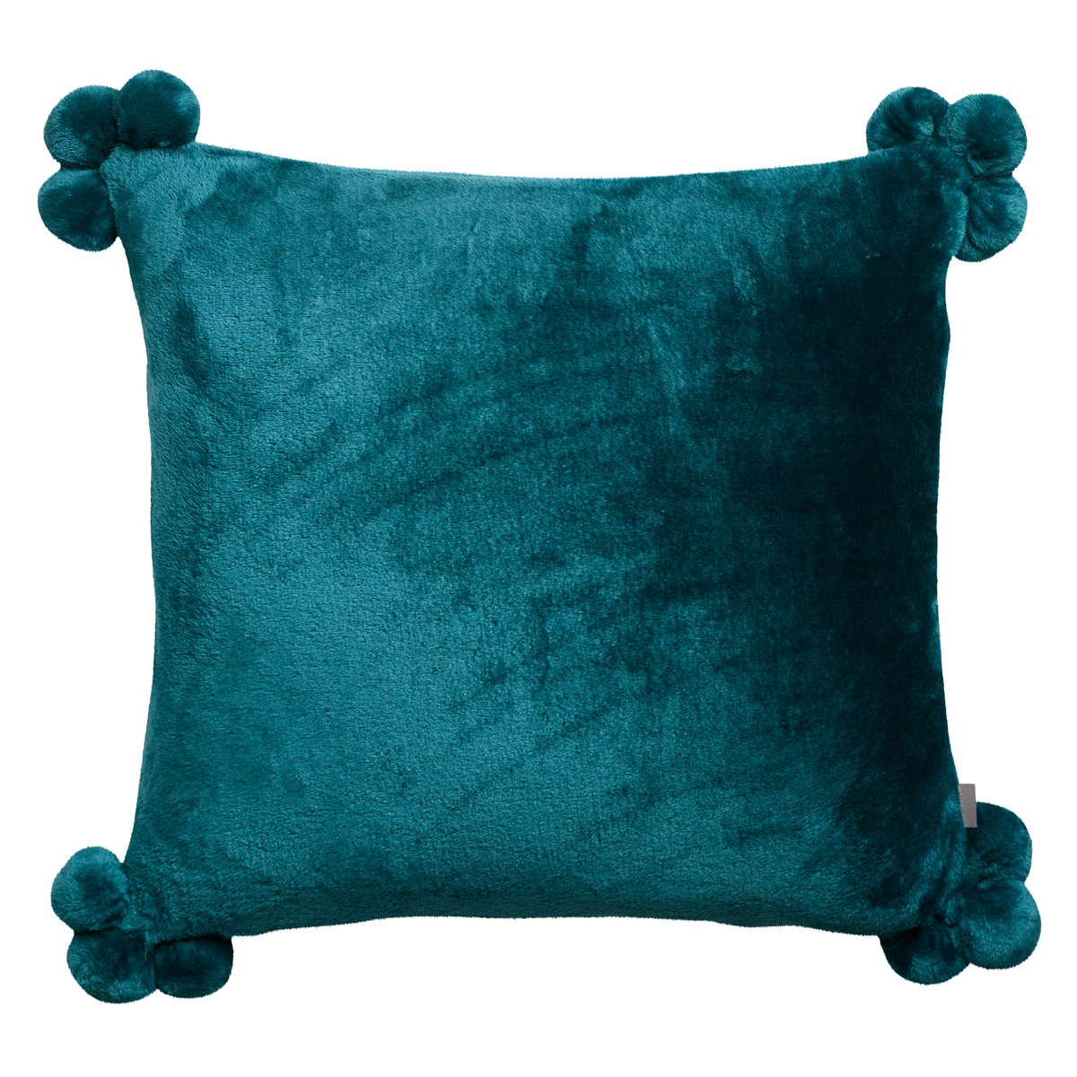 Cojín Tender Pavo Real Pompones 45 x 45