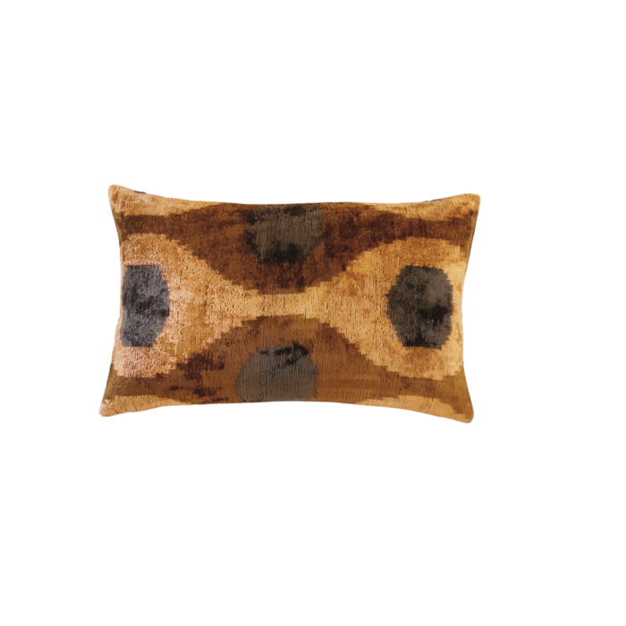 Cojín Terciopelo Ikat ChocoChic Mini