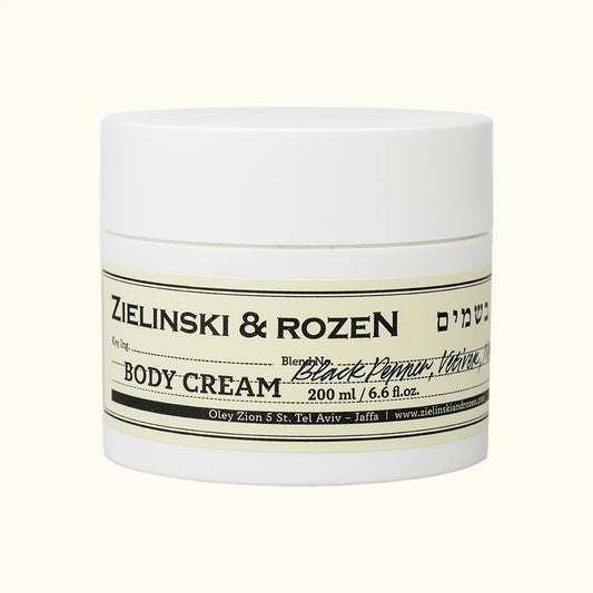 Body cream black pepper , vetiver ,neroli, amber