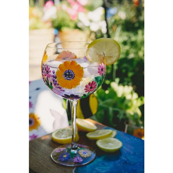 Flora Gin Glass Wild Flowers. COPAS INDIVIDUALES