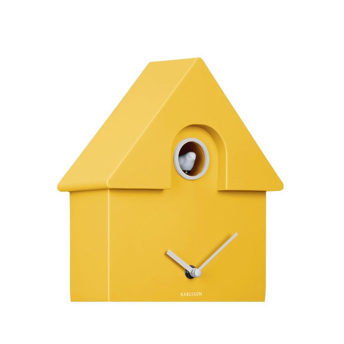 Reloj de pared Cuco moderno Amarillo