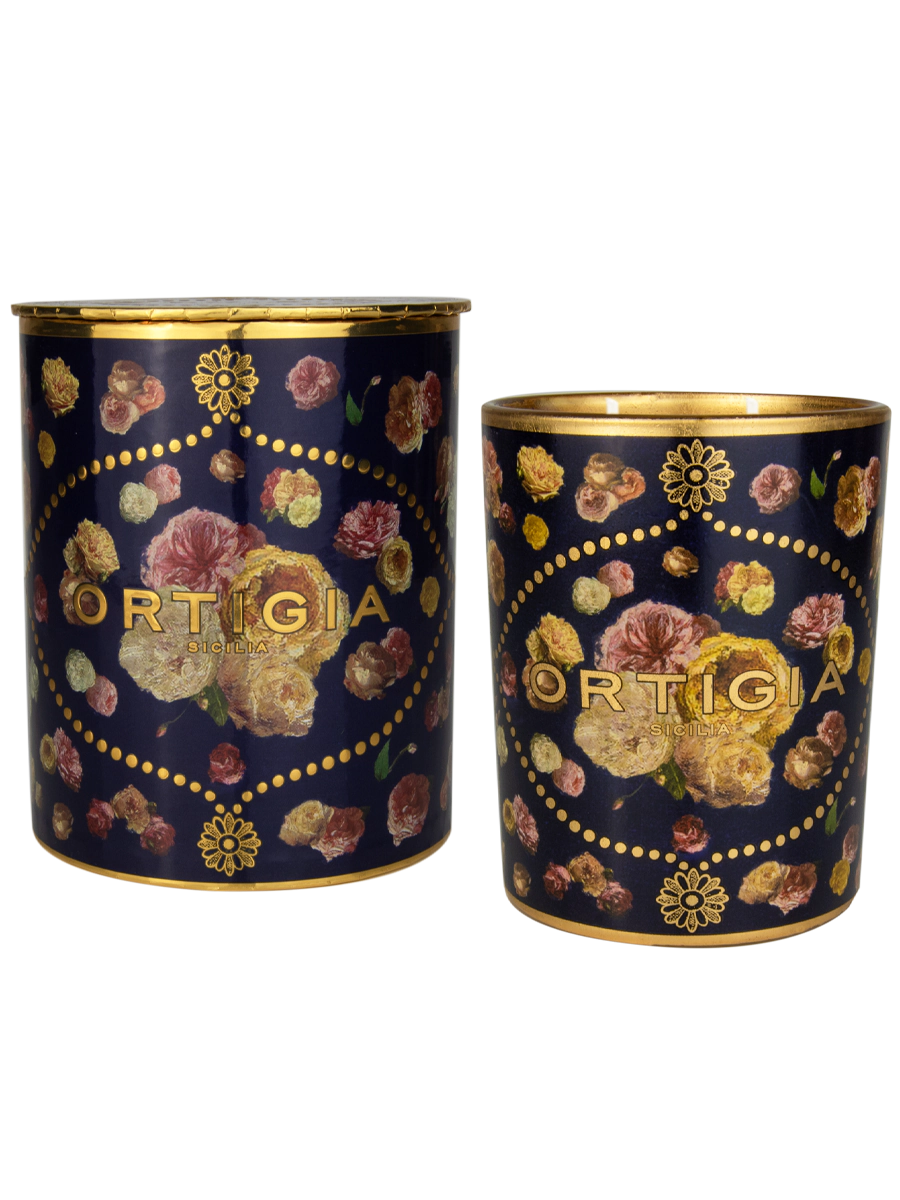 Rose Antiche Decorated Candle Medium