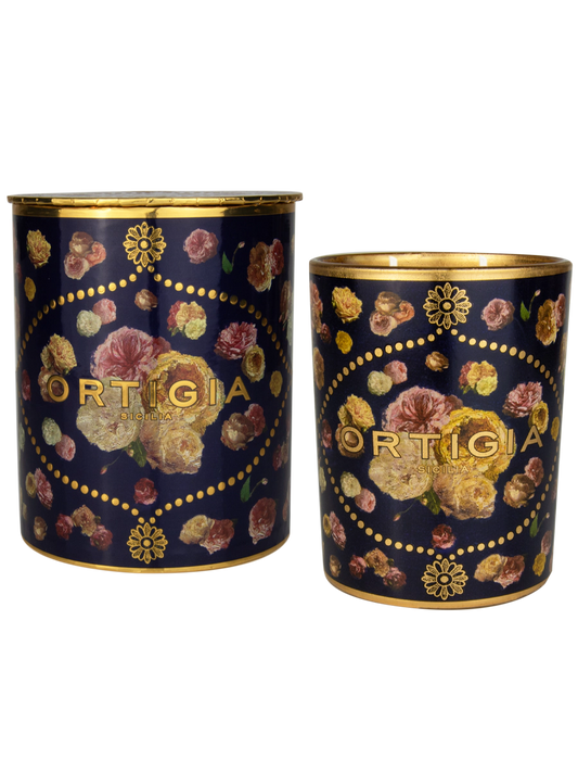 Rose Antiche Decorated Candle Medium
