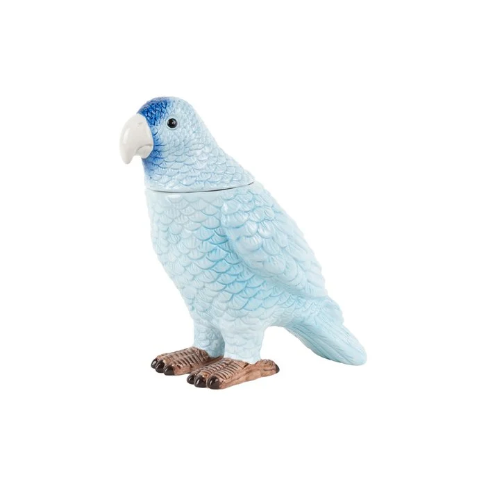 Tarro de almacenamiento pájaro azul