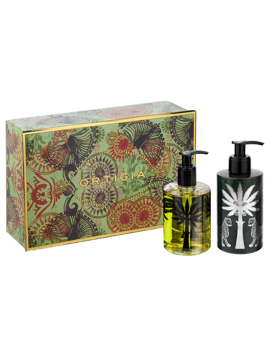 Caja de jabón líquido y crema corporal Fico d'India