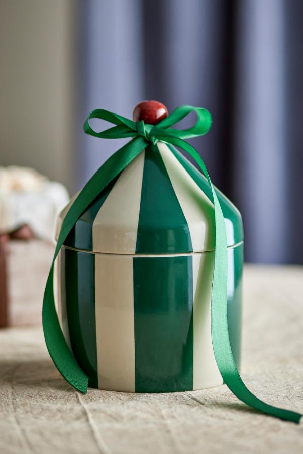 Tarro Cimmi con tapa, verde, gres