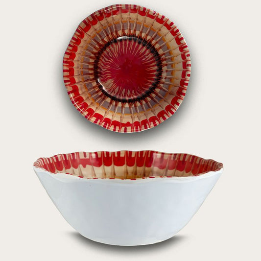 Arca APULIA RAGGIO Melamine Kom 28x10cm, rood