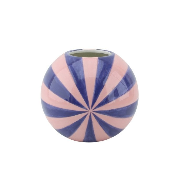 Jarrón - Flor Vase Swirl - Pink/Blue - 15x15x15cm