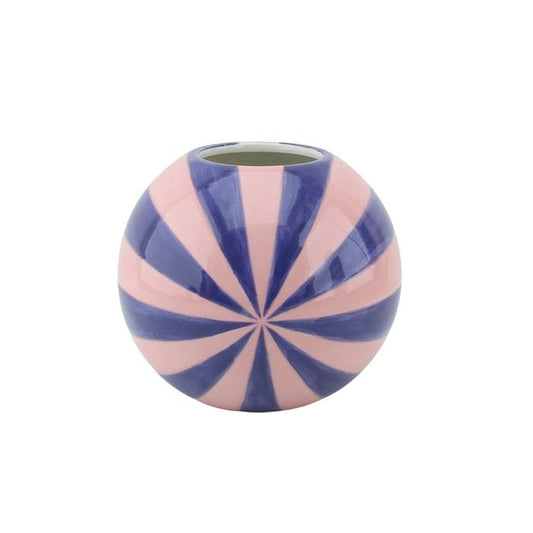Jarrón - Flor Vase Swirl - Pink/Blue - 15x15x15cm