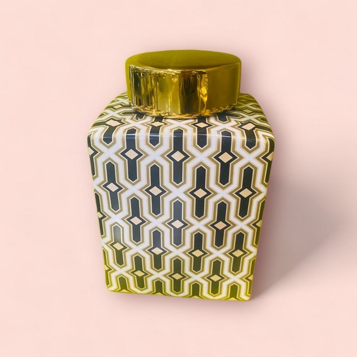 Tarro dorado negro