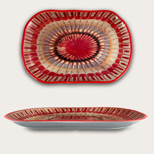 Arca APULIA RAGGIO Melamine rechthoekige schaal 45x30x4cm,
