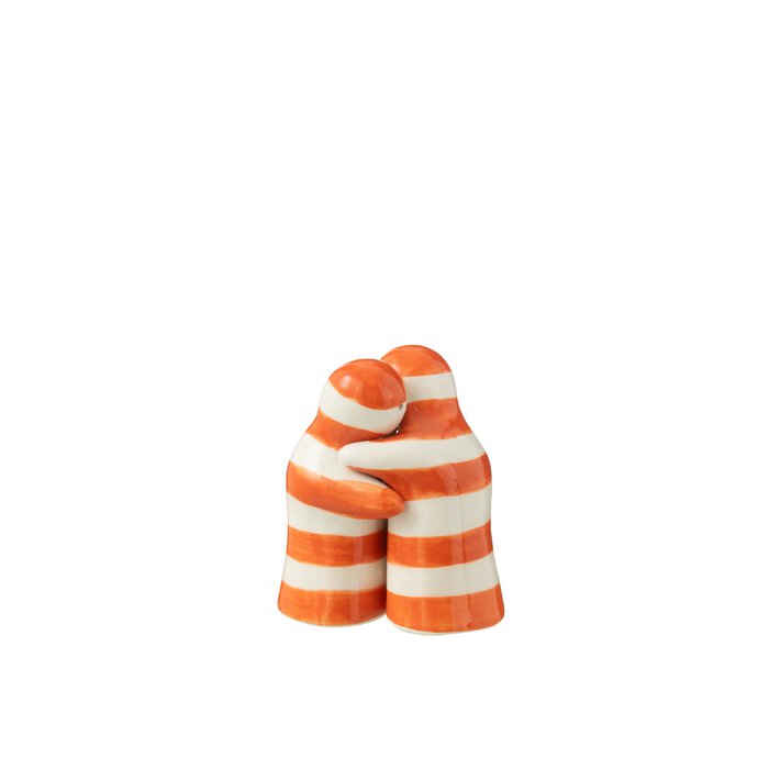 Junes de pimienta y sal de línea J Stripes Granada - Cerámica - Blanco/Orange