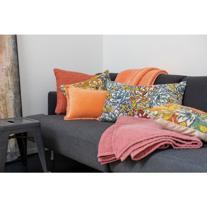 Coussin uni Fara Goyave