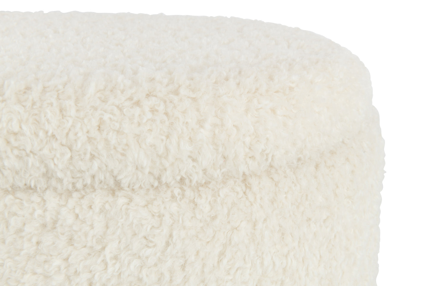 Puf Almacenamiento Teddy Poliester Blanco (38815)