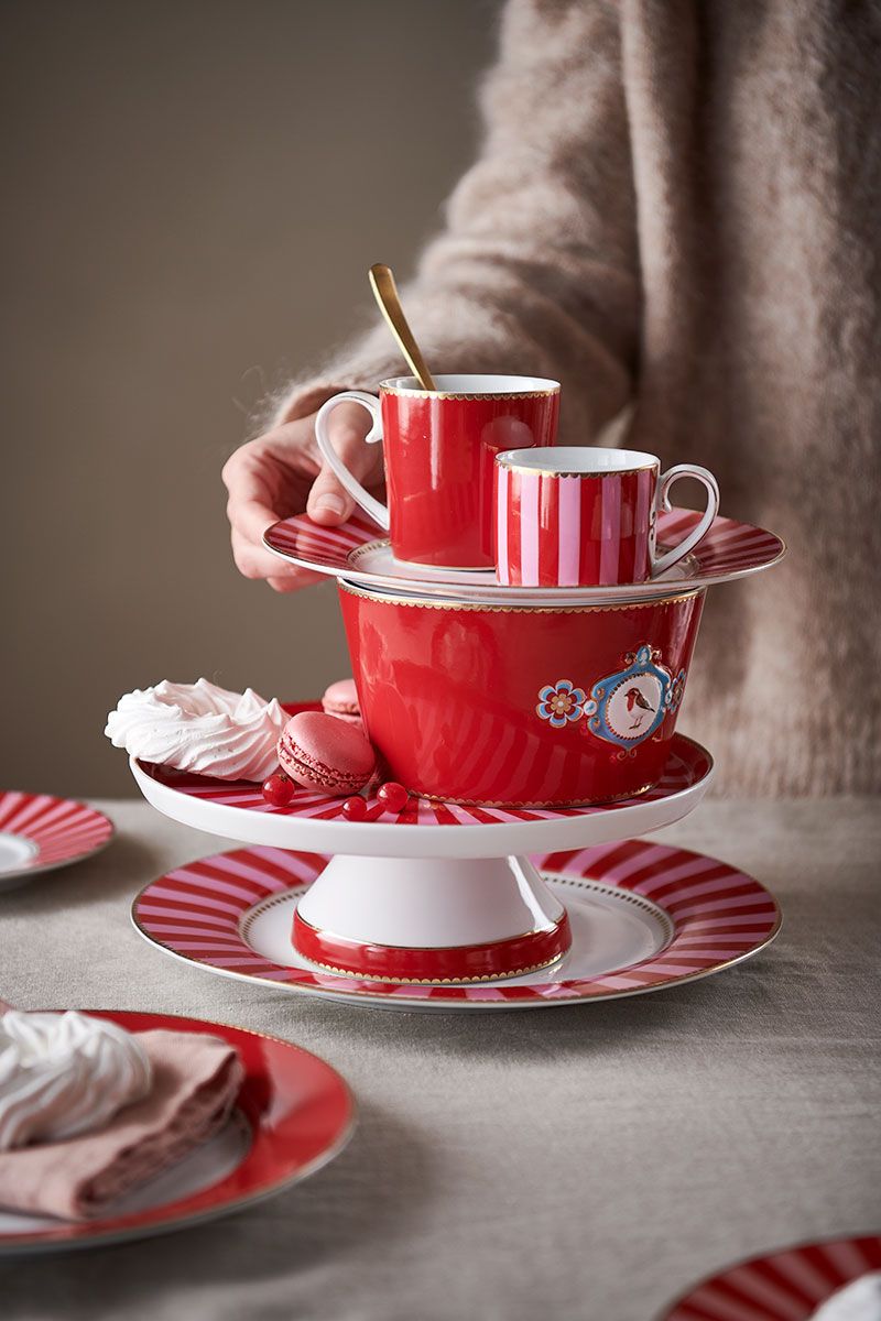 Love Birds Bowl Red